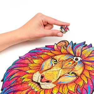 Colorful Mysterious Animal Wooden Toy Jigsaw Puzzle