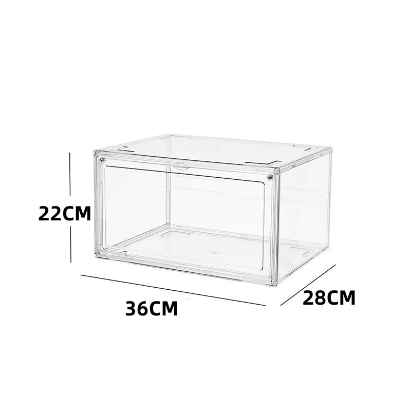 1/3 Pcs Clear Acrylic Stackable Premium Shoe Display And Organizer