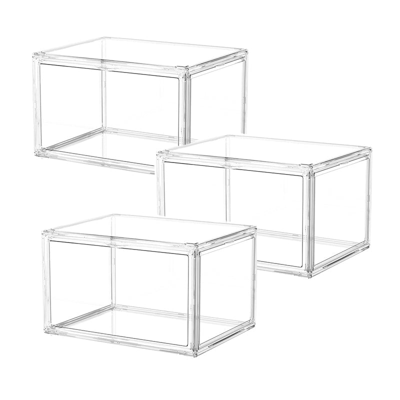 1/3 Pcs Clear Acrylic Stackable Premium Shoe Display And Organizer