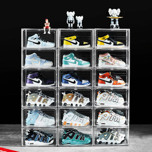 1/3 Pcs Clear Acrylic Stackable Premium Shoe Display And Organizer