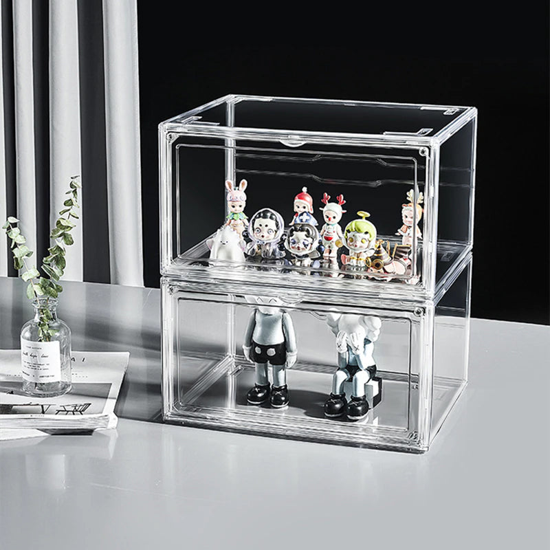 1/3 Pcs Clear Acrylic Stackable Premium Shoe Display And Organizer