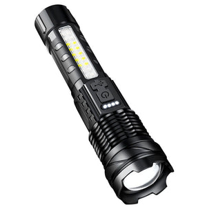 30W 14Led Tactical Flashlight White Laser Torch Lamp Usb Charging