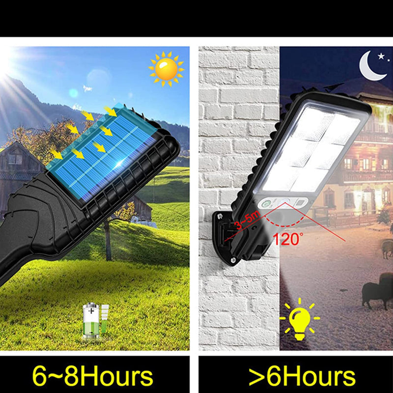 Super Bright Cob Solar Motion Sensor Led Light Security Street Wall Lamp Garden