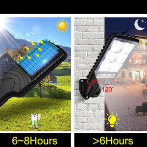 Super Bright Cob Solar Motion Sensor Led Light Security Street Wall Lamp Garden