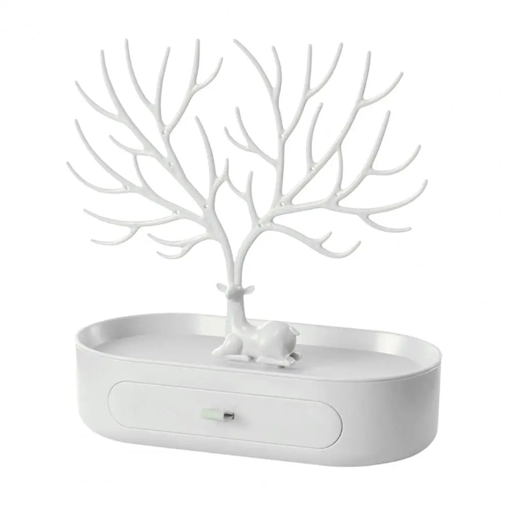 Veile Studios Antlers Tree Tower Jewelry Display Stand For Ring Earrings Necklace Bracelet