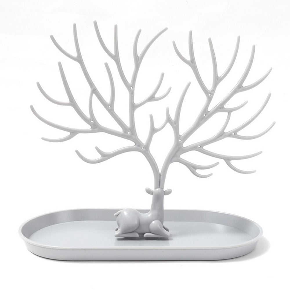 Veile Studios Antlers Tree Tower Jewelry Display Stand For Ring Earrings Necklace Bracelet