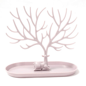 Veile Studios Antlers Tree Tower Jewelry Display Stand For Ring Earrings Necklace Bracelet