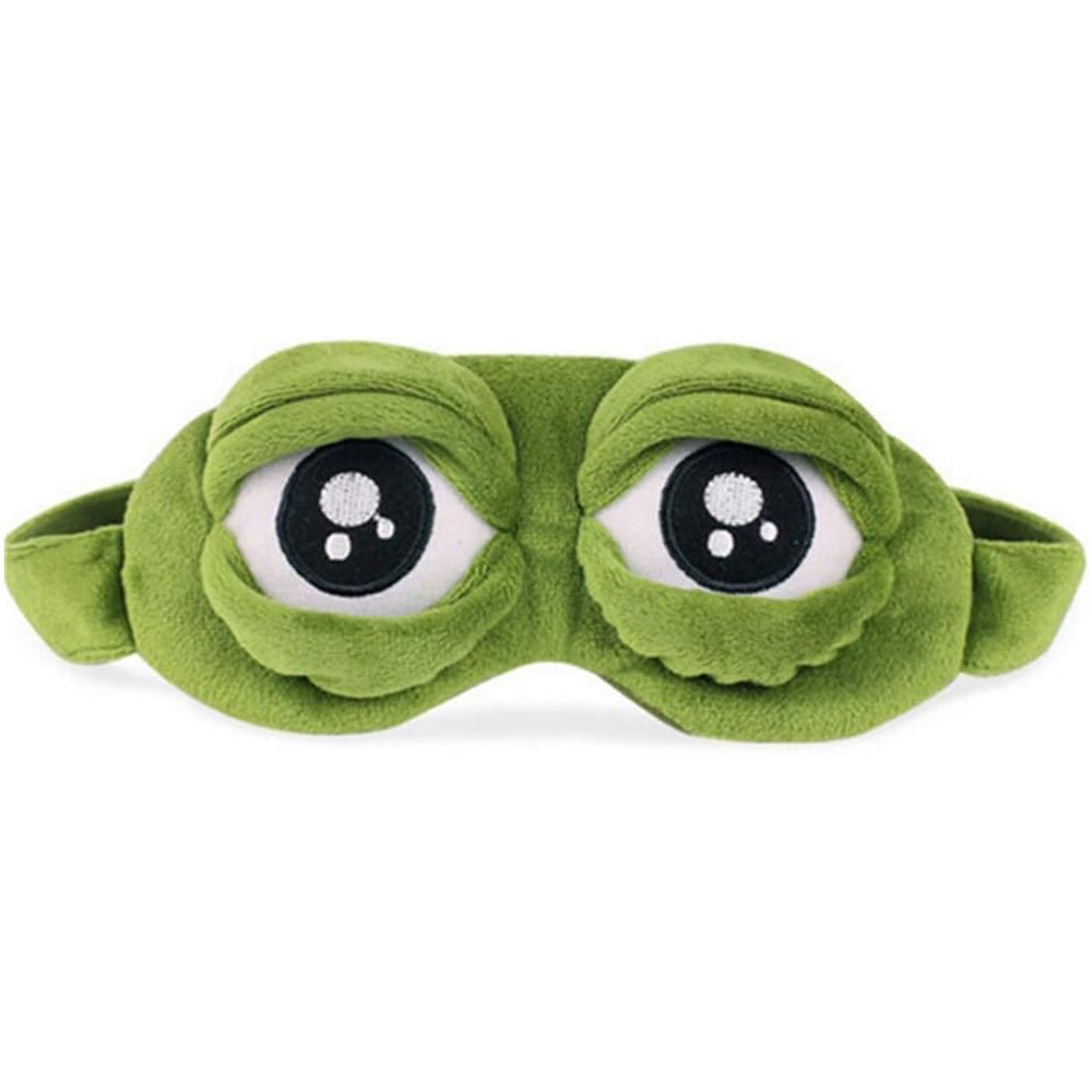 Cute Contoured Blackout Frog 3D Sleep Eye Mask For Sleeping Soft