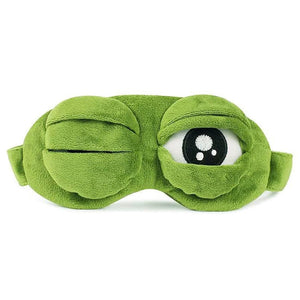 Cute Contoured Blackout Frog 3D Sleep Eye Mask For Sleeping Soft