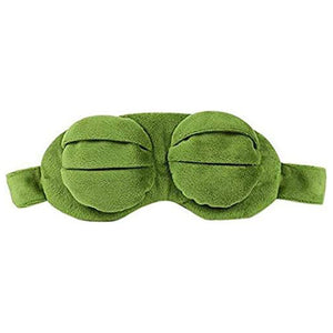 Cute Contoured Blackout Frog 3D Sleep Eye Mask For Sleeping Soft