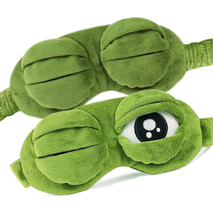 Cute Contoured Blackout Frog 3D Sleep Eye Mask For Sleeping Soft