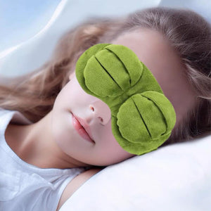 Cute Contoured Blackout Frog 3D Sleep Eye Mask For Sleeping Soft