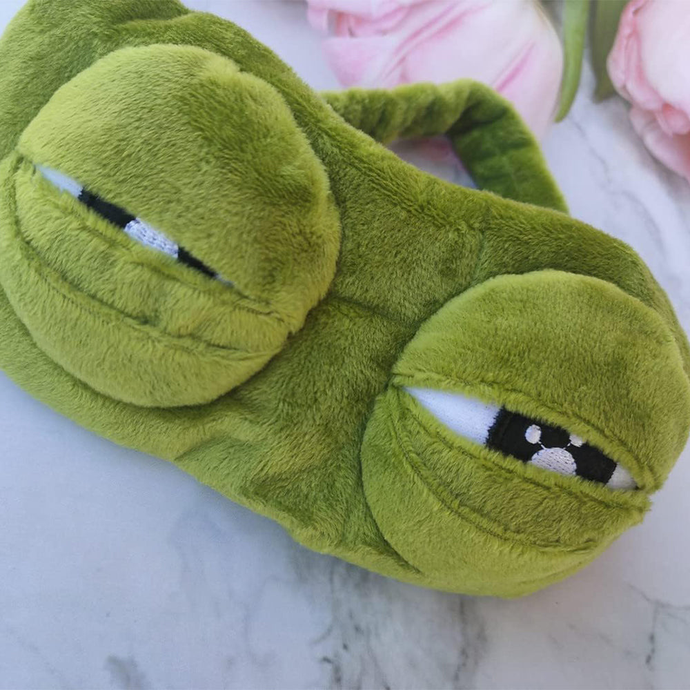 Cute Contoured Blackout Frog 3D Sleep Eye Mask For Sleeping Soft