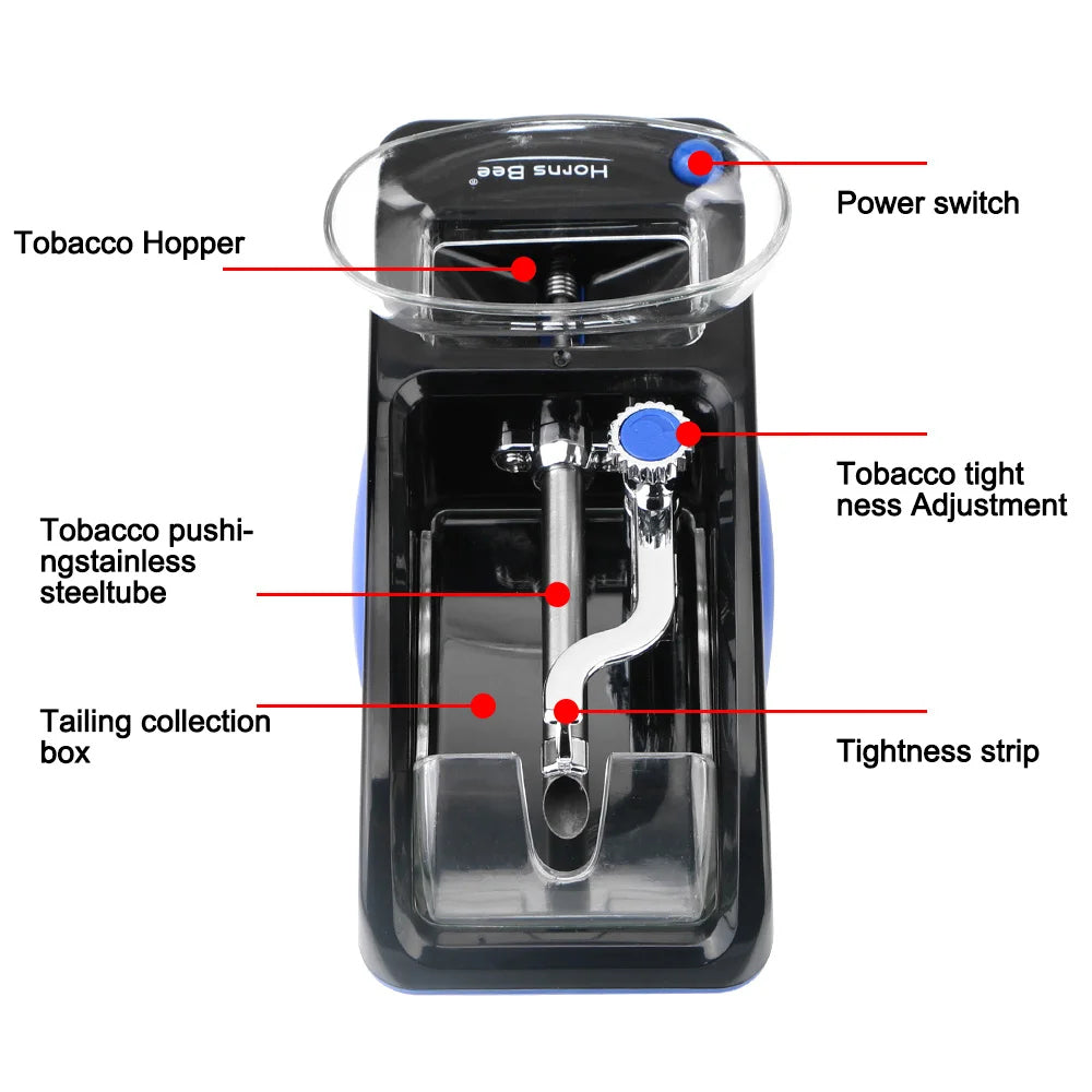 Electric Automatic Cigarette Rolling Machine - Blue