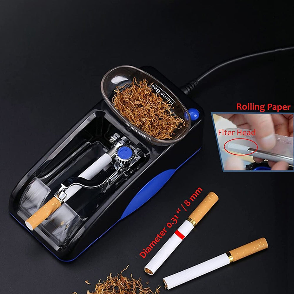 Electric Automatic Cigarette Rolling Machine - Blue