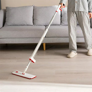 Self Wringing Microfiber Spray Flat Mop For Kitchen Wood Ceramic Tiles Floor Cleaning