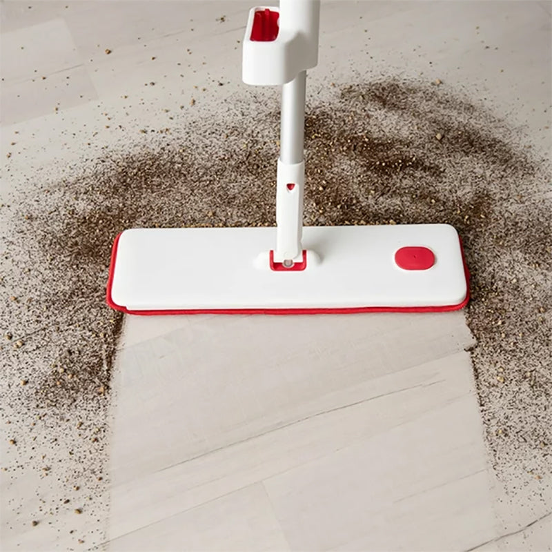 Self Wringing Microfiber Spray Flat Mop For Kitchen Wood Ceramic Tiles Floor Cleaning