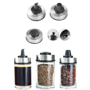 360 Rotating Glass Oil And Vinegar Dispenser Set Of Bottles