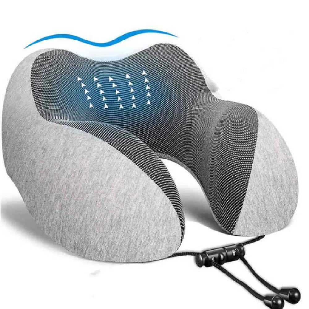 Travel Comfort U Shaped Memory Foam Neck Pillow