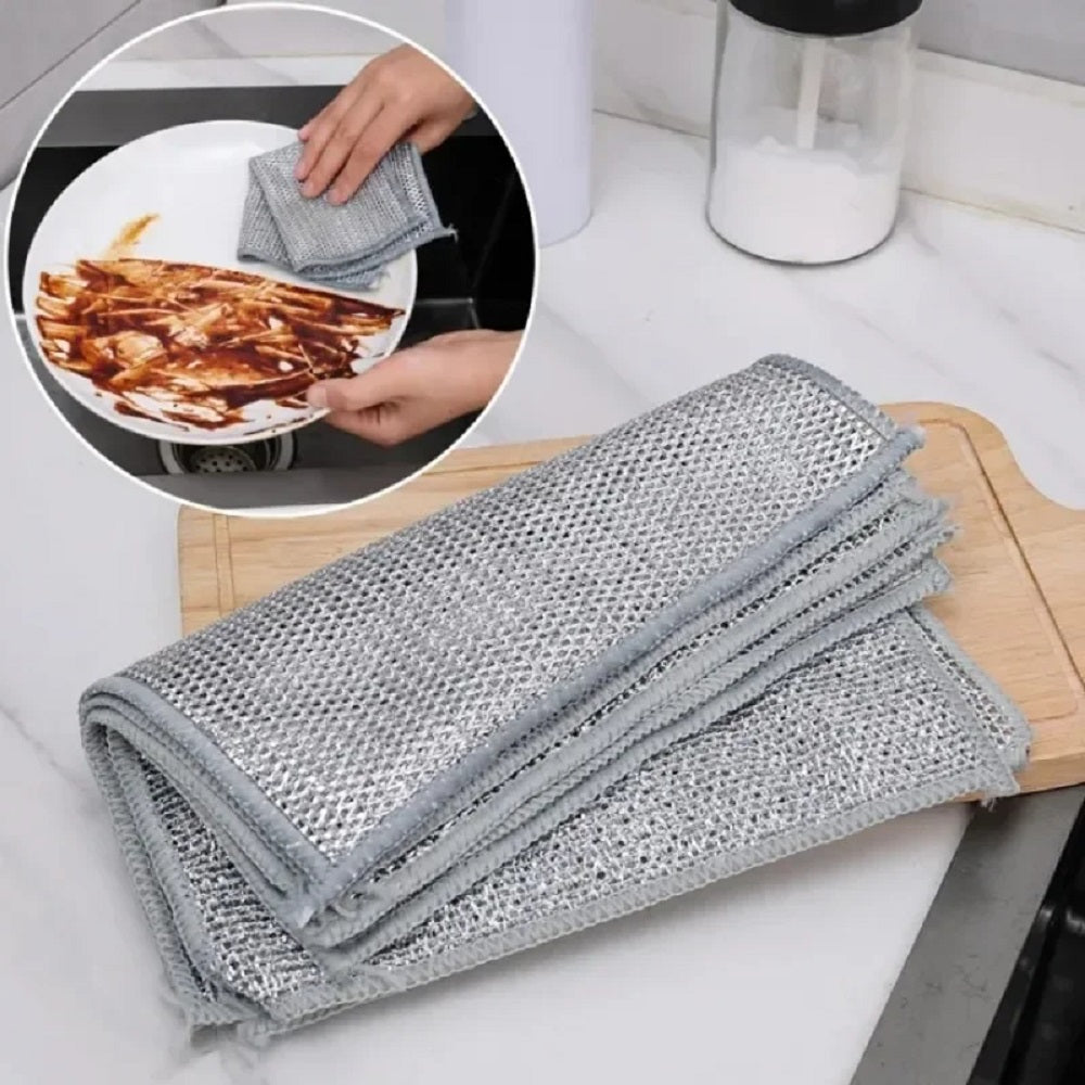 Double Layer Steel Wire Cloth Cleaning Cloths