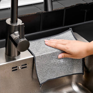 Double Layer Steel Wire Cloth Cleaning Cloths