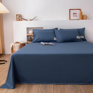 Soft Solid Color Bed Sheet For Double