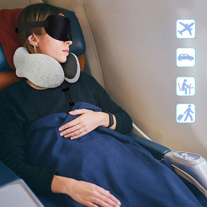 Travel Comfort U Shaped Memory Foam Neck Pillow