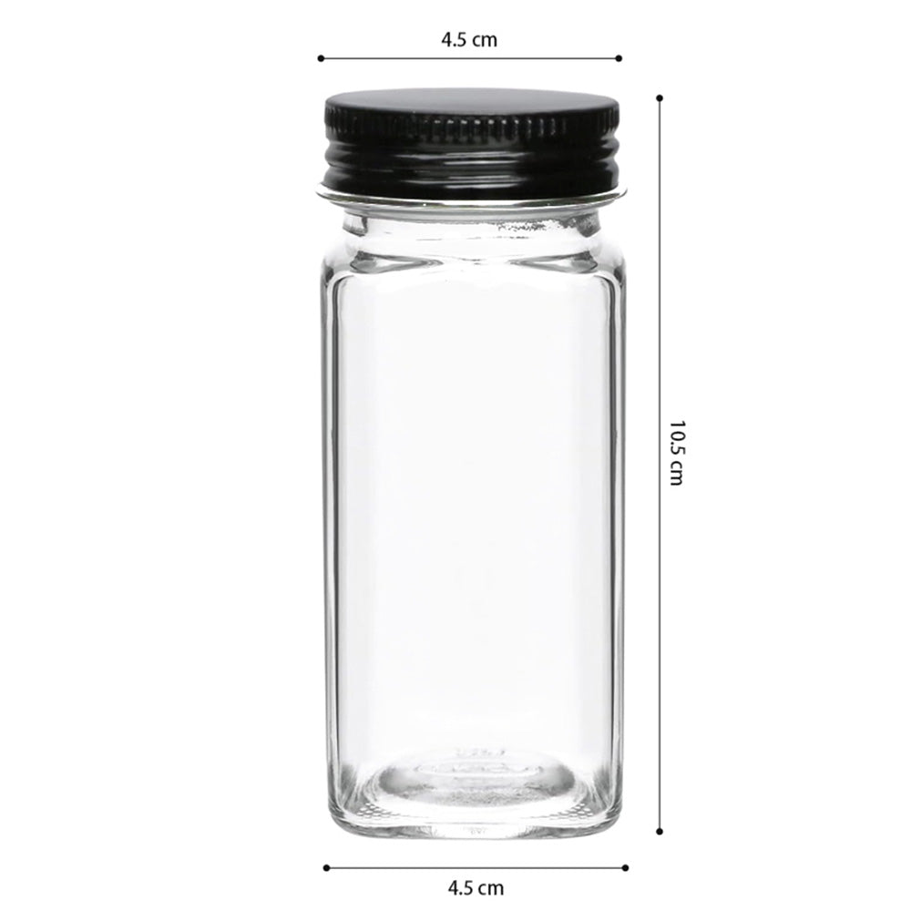 Storfex 24 Pack 120Ml Glass Spice Jars With Labels