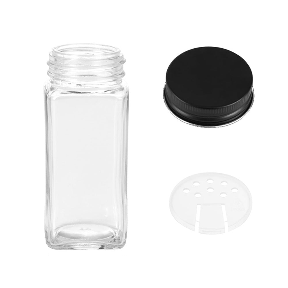 Storfex 24 Pack 120Ml Glass Spice Jars With Labels