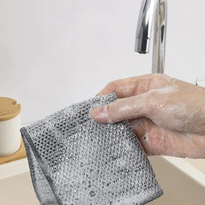 Double Layer Steel Wire Cloth Cleaning Cloths