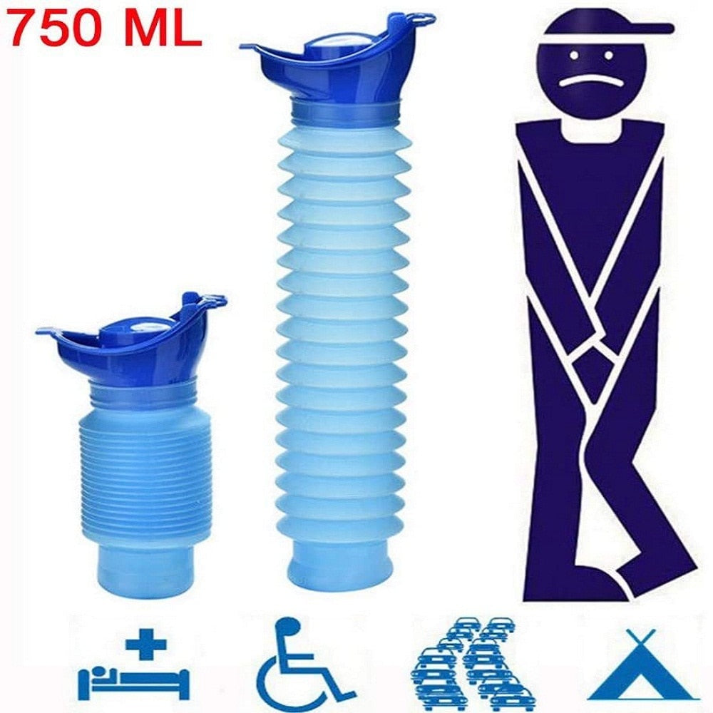 Portable Reusable Shrink Camping Toilet Emergency Urinal