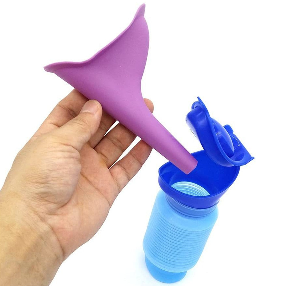 Portable Reusable Shrink Camping Toilet Emergency Urinal