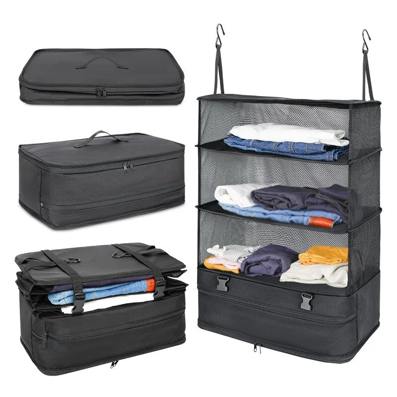 Hanging Packing Cubes Laundry Storage Compartment