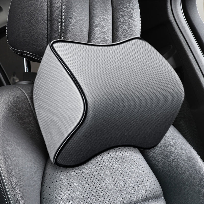 Car Headrest Neck Pillow Memory Foam Breathable Support Rest Protector