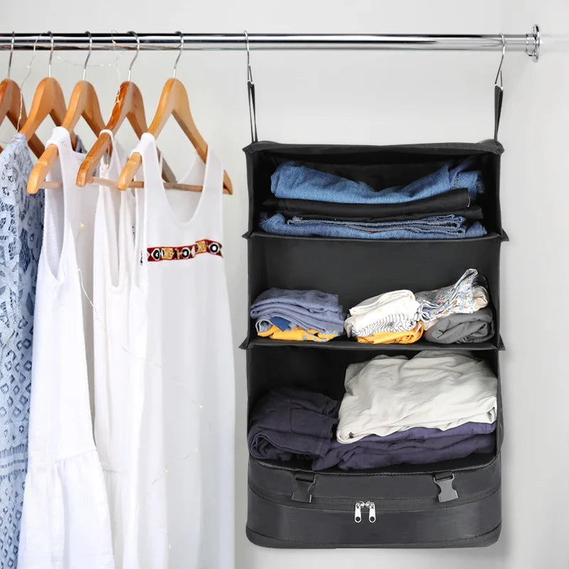 Hanging Packing Cubes Laundry Storage Compartment