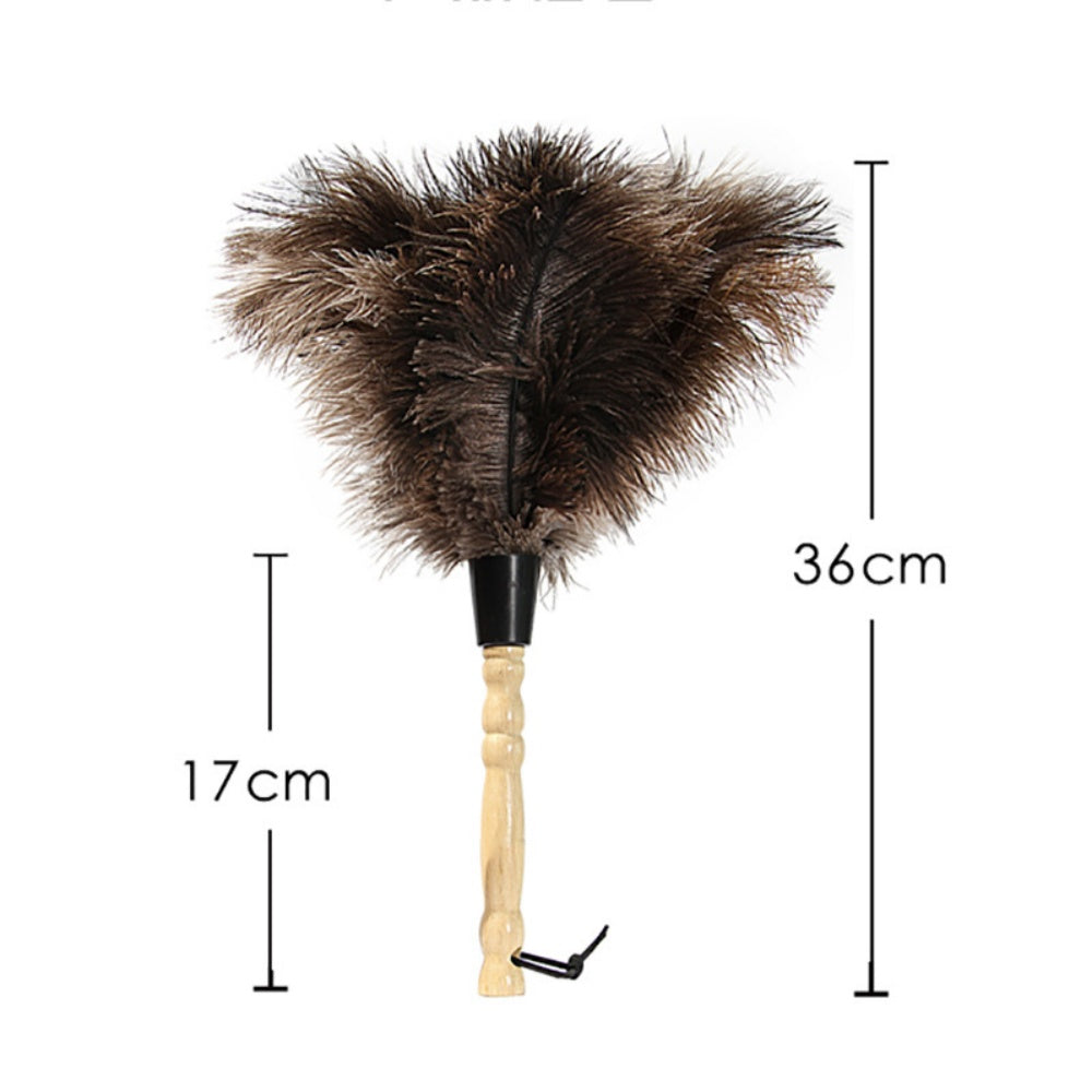 Wooden Handle Feather Duster