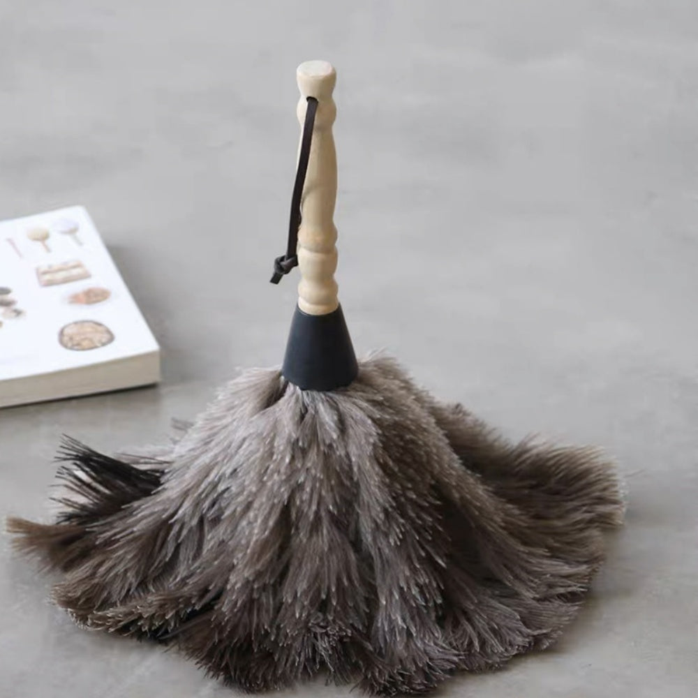 Wooden Handle Feather Duster