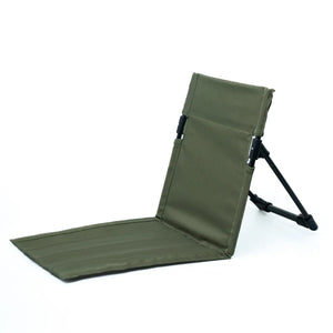 Foldable Camping Chair With Backrest Cushion