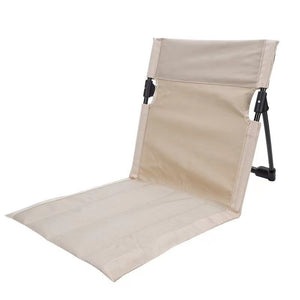 Foldable Camping Chair With Backrest Cushion