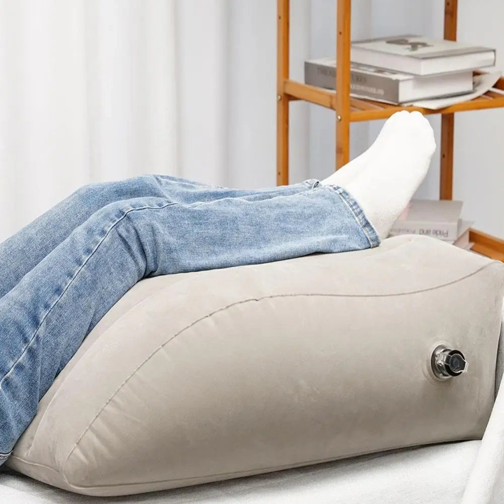 Portable Inflatable Wedge Pillow Knee Cushion For Travel