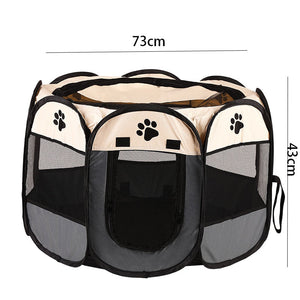 Portable Foldable Pet Tent Kennel Octagonal Fence