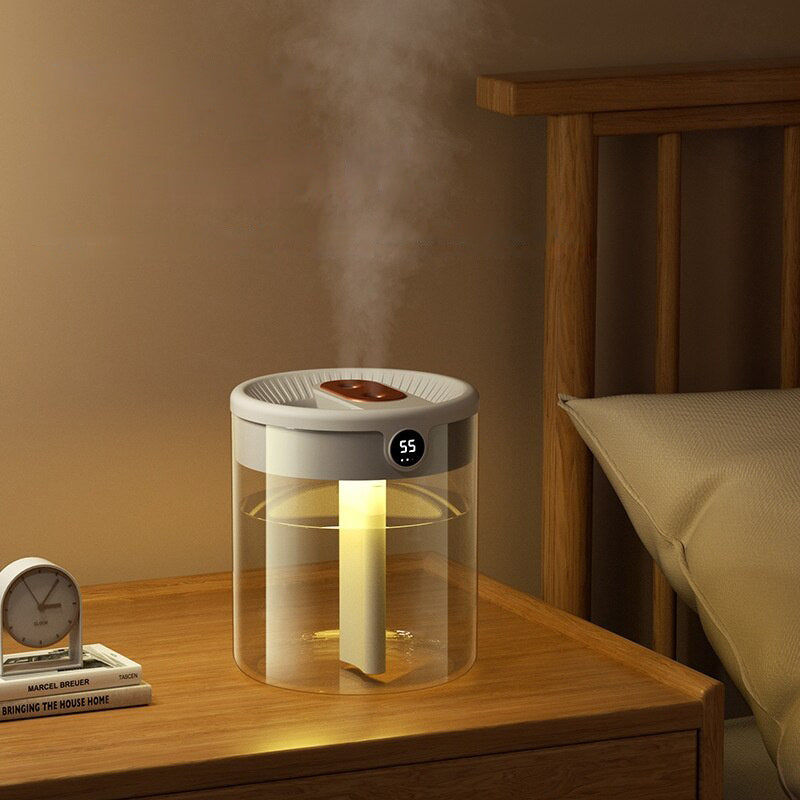 2L Large Capacity Digital Display Dual Spray Humidifier