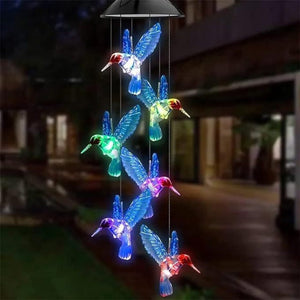 Solar Power Wind Chimes And Pendants For Courtyard Outdoor