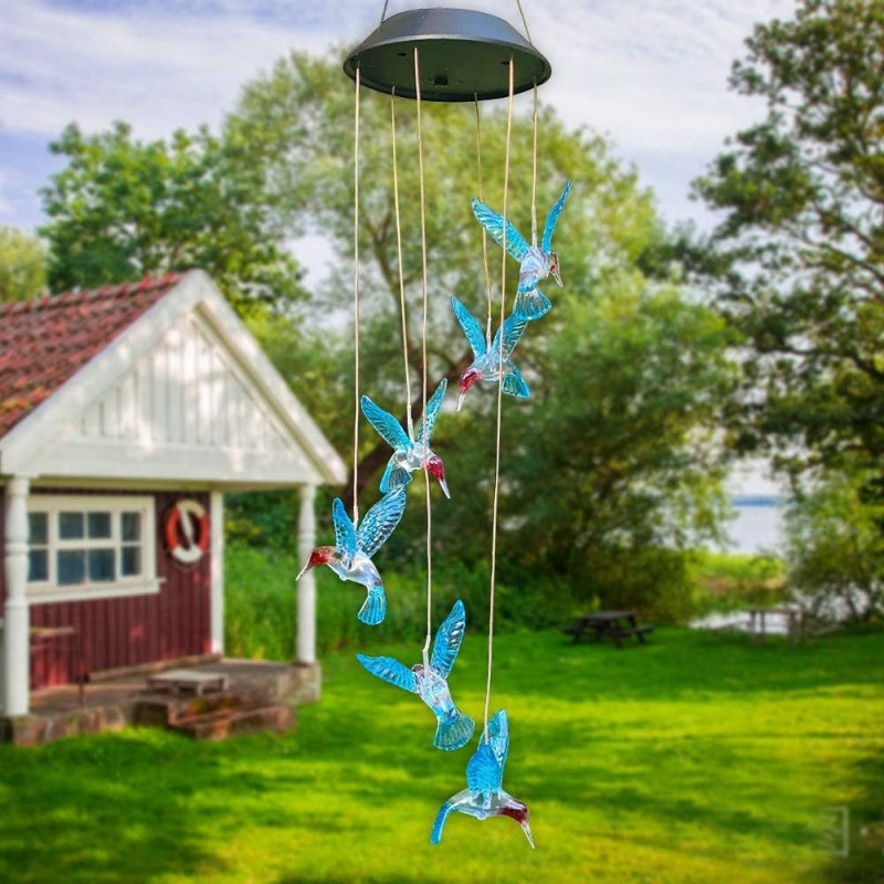 Solar Power Wind Chimes And Pendants For Courtyard Outdoor