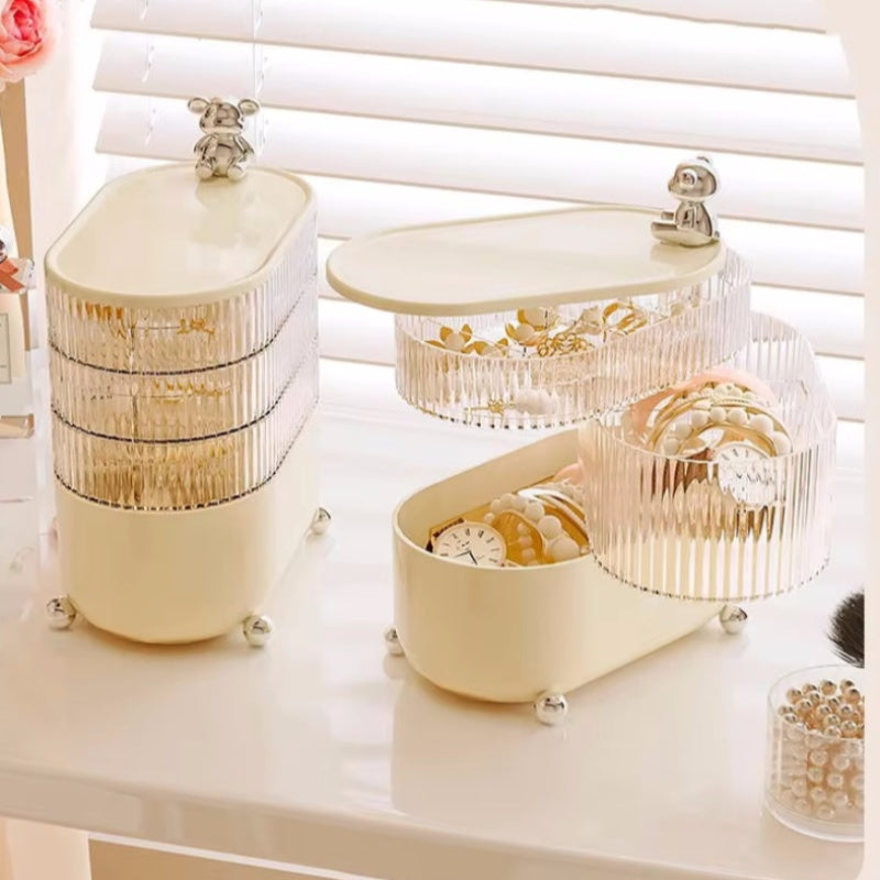 Veile Studios 3 Layers Rotating Jewelry Storage Box