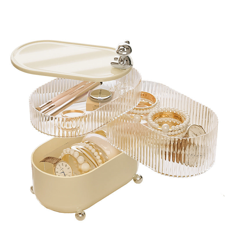 Veile Studios 3 Layers Rotating Jewelry Storage Box