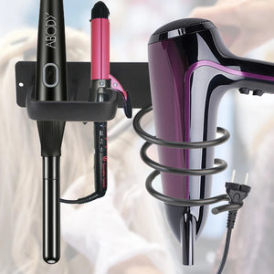 Wall Mounted Hair Dryer Holder Rack