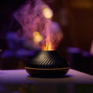 Color Flame Volcanic Aroma Diffuser Essential Oil Lamp