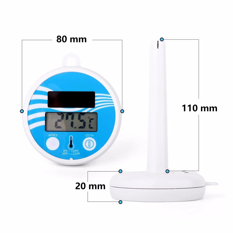 Solar Powered Floating Digital Pool Thermometer