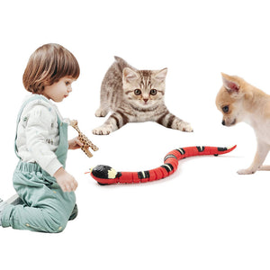 Smart Sensing Cat Toys Interactive Automatic Electronic Snake